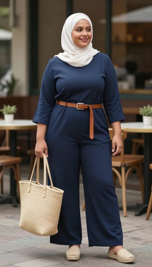 4. Jumpsuit with a Belted Waist
