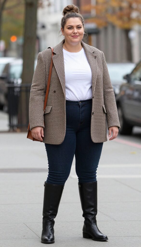 2. Skinny Jeans and an Oversized Blazer