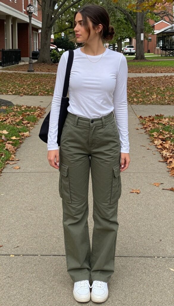 10. Cargo Pants and a Fitted Tee
