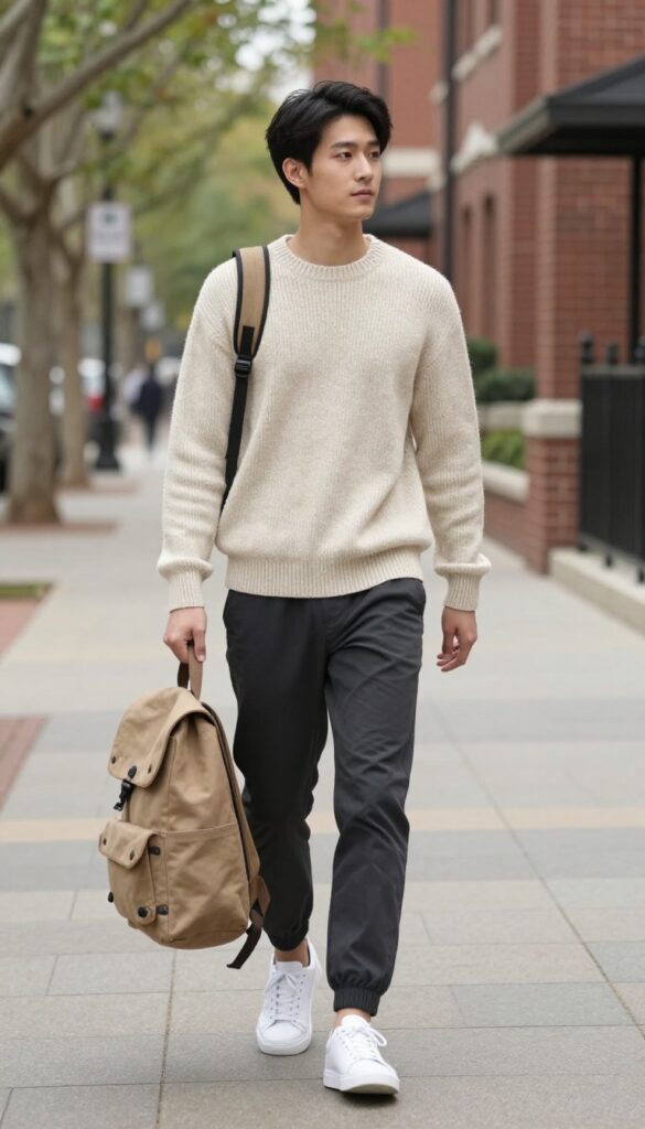 9. The Knit Sweater and Joggers
