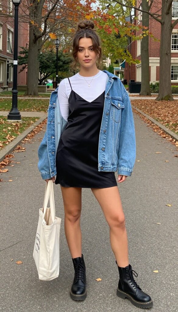 4. Slip Dress & a T-Shirt