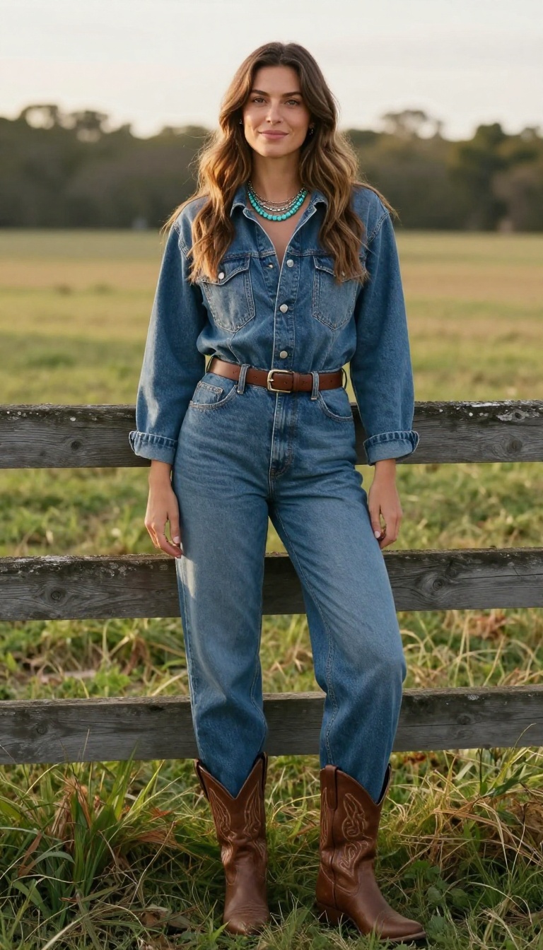 13. Layered Necklaces and a Simple Jumpsuit