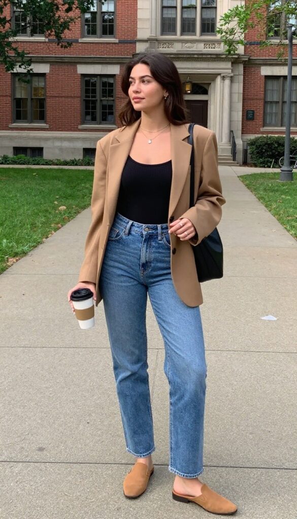 14. High-Waisted Jeans and a Bodysuit