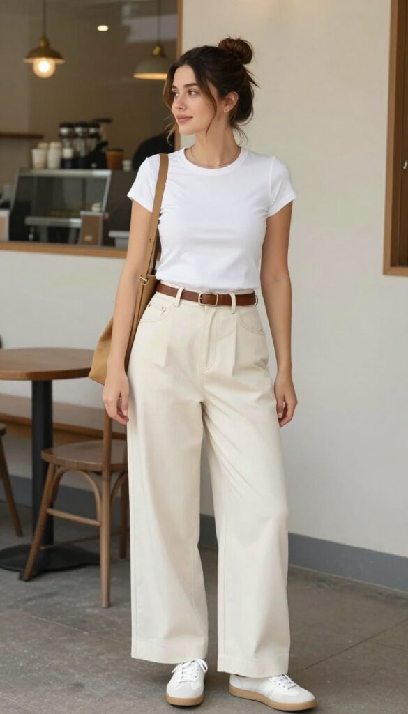 4. The Tailored Trousers and a Simple Tee