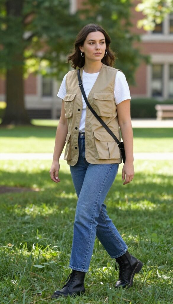 8. Utility Vest and Basic Tee