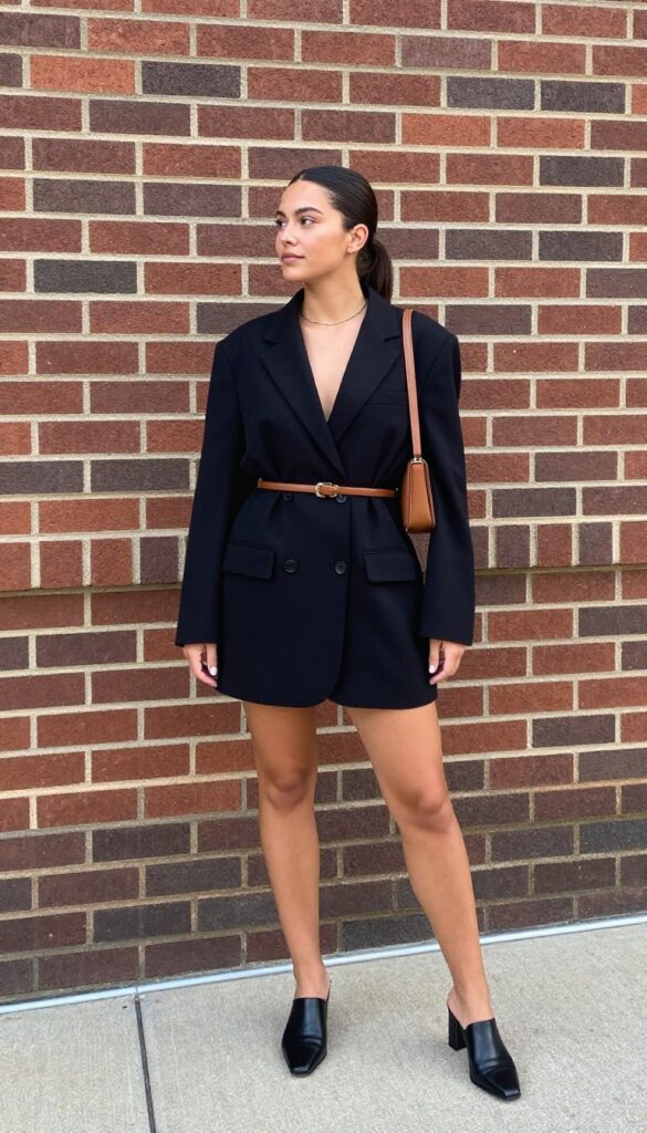 10. The Oversized Blazer as a Dress