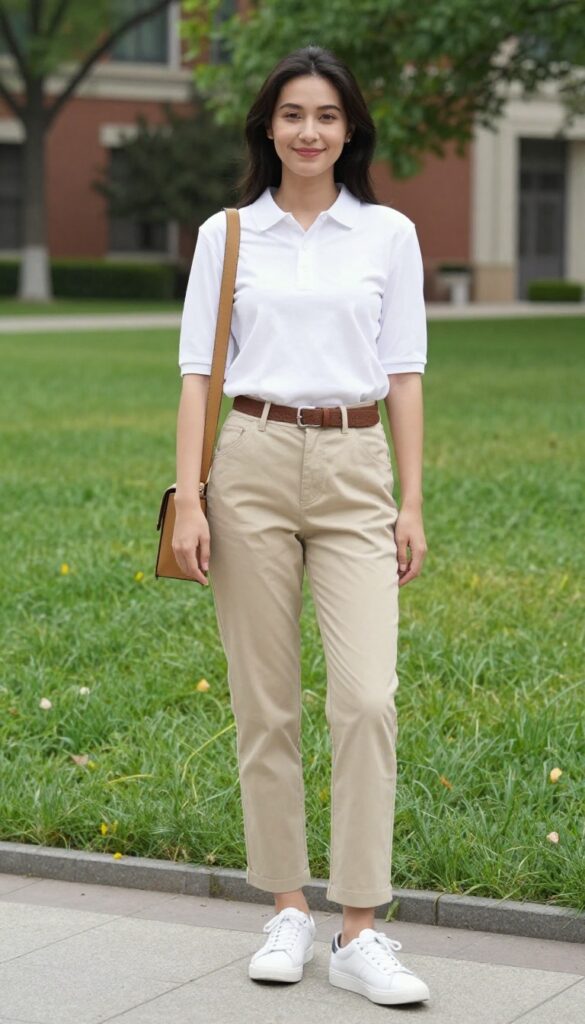 12. Polo Shirt and Chino Shorts