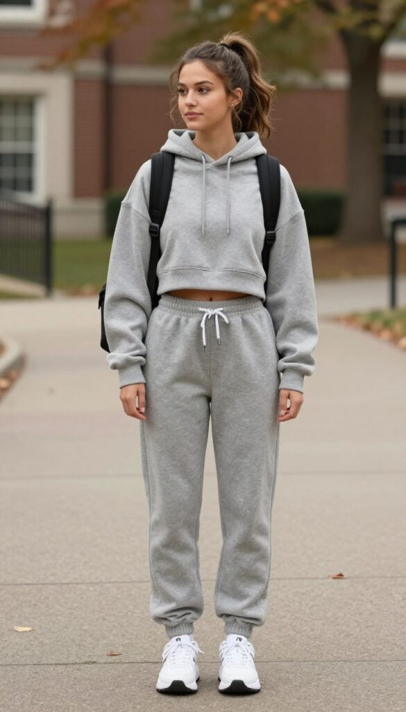 6. Joggers and a Cropped Hoodie