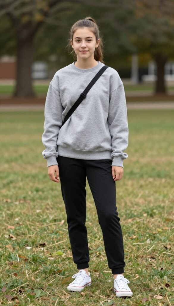 14. Matching Sweatsuit with Sneakers