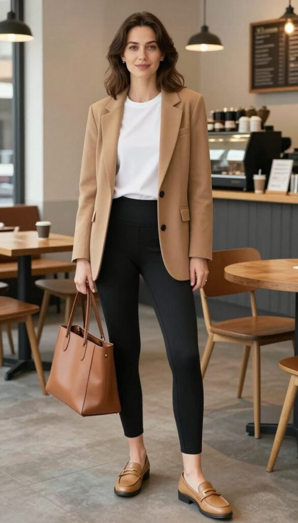 5. Polished Casual: Blazer and Loafers