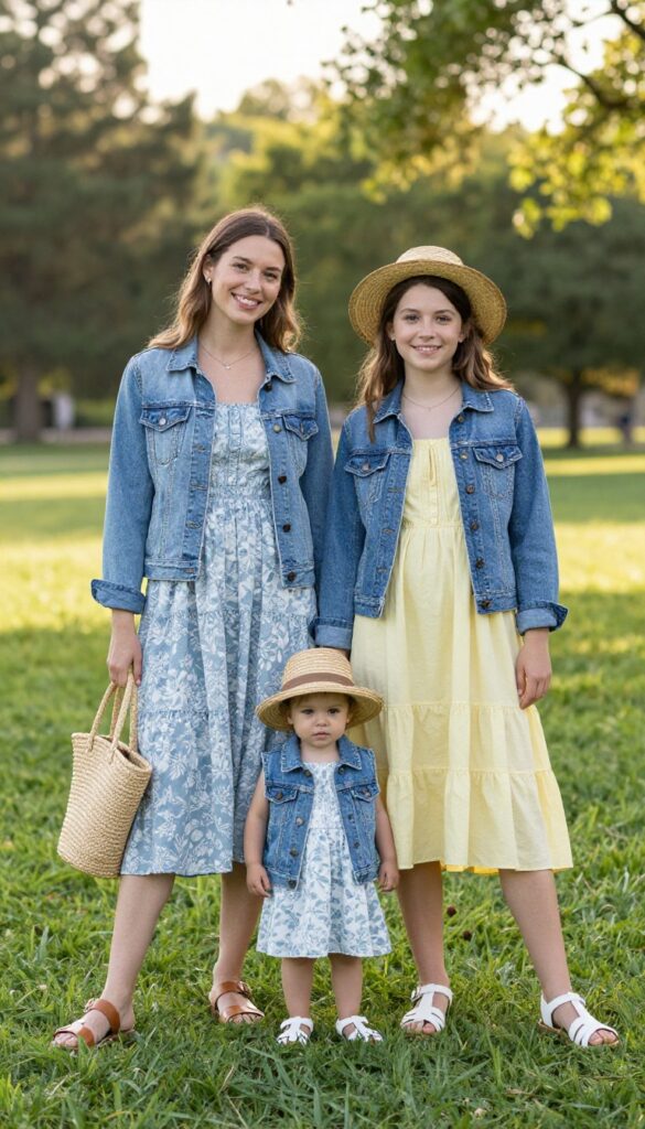 9. Denim Jacket and Sundress