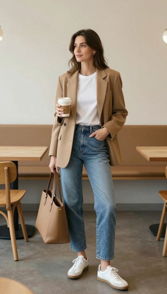 1. The Elevated Blazer and Jeans Combo