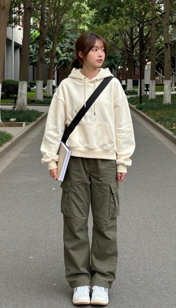 8. Hoodie and Cargo Pants