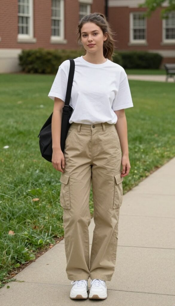 9. Cargo Pants and a Simple Tee