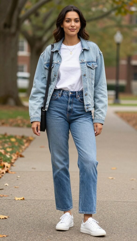 1. Classic Jeans and a White Tee