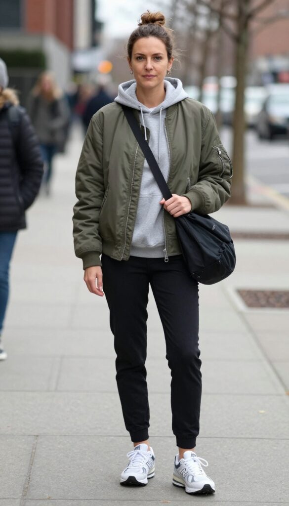12. Bomber Jacket + Hoodie + Joggers + Sneakers