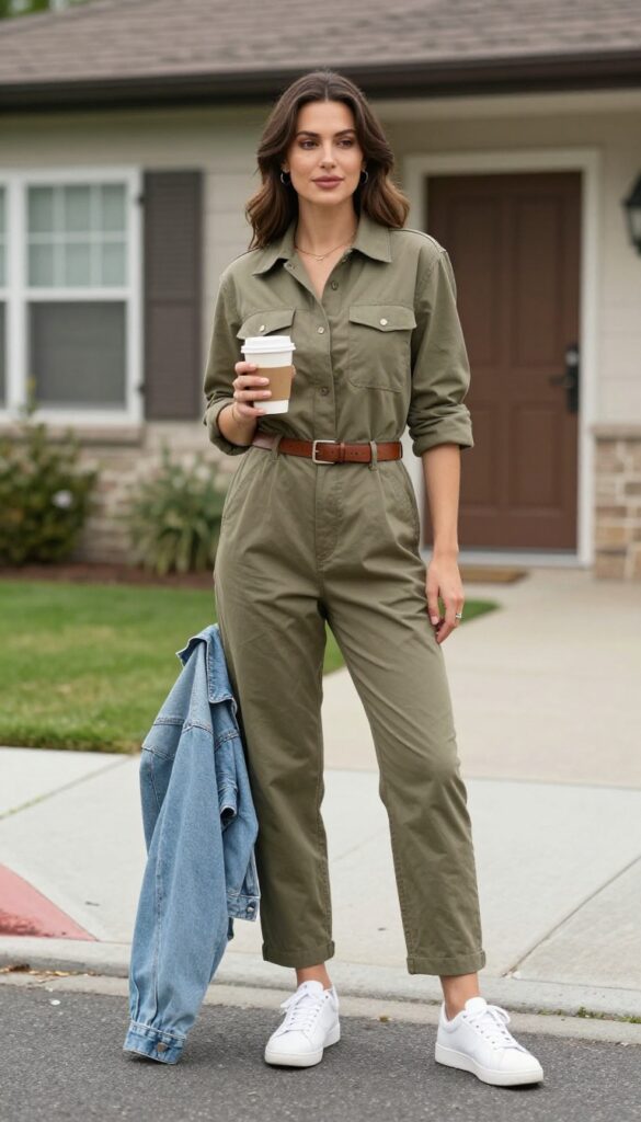 7. Jumpsuit with a Belt