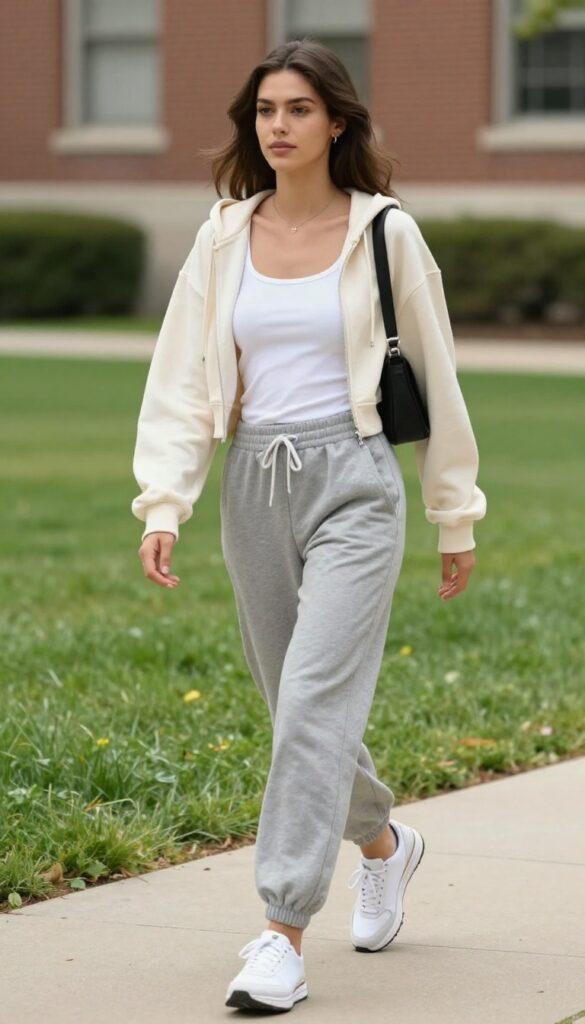 5. Joggers & a Cropped Hoodie