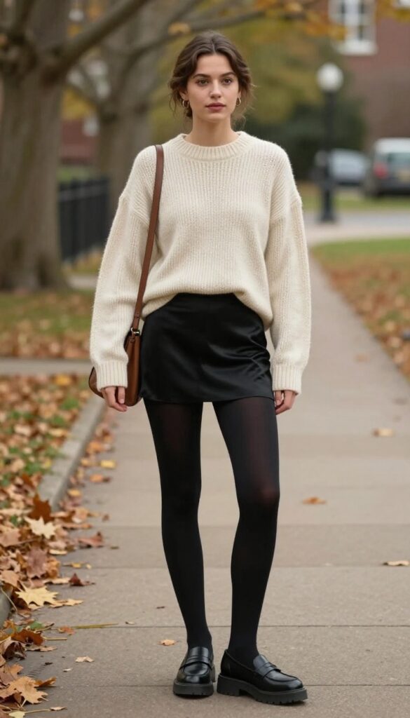 12. Slip Dress and Chunky Sweater