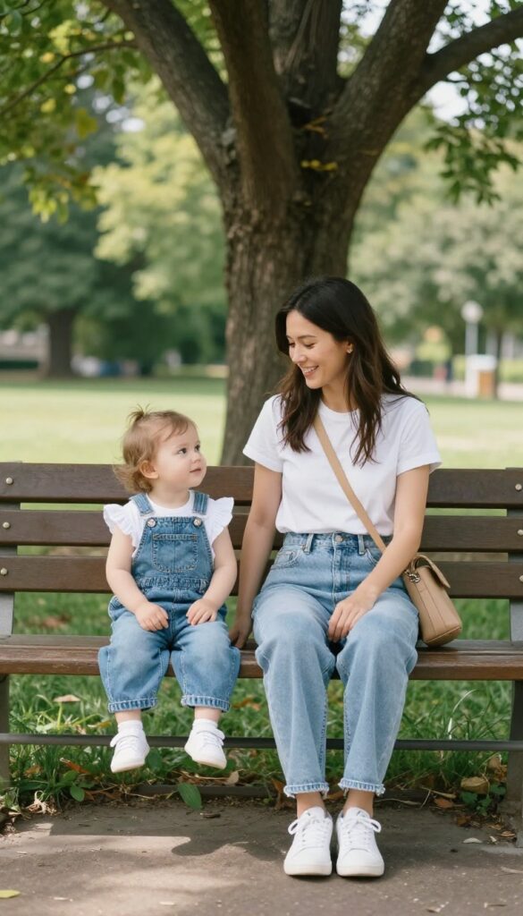 1. Classic Denim and White Tees