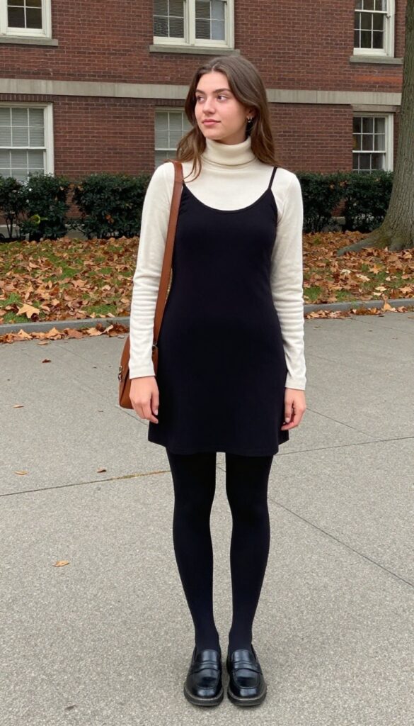 5. Turtleneck Under a Slip Dress