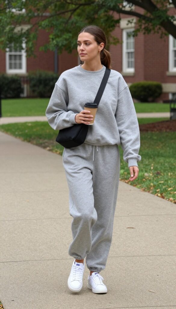 9. The Monochrome Sweatsuit Set