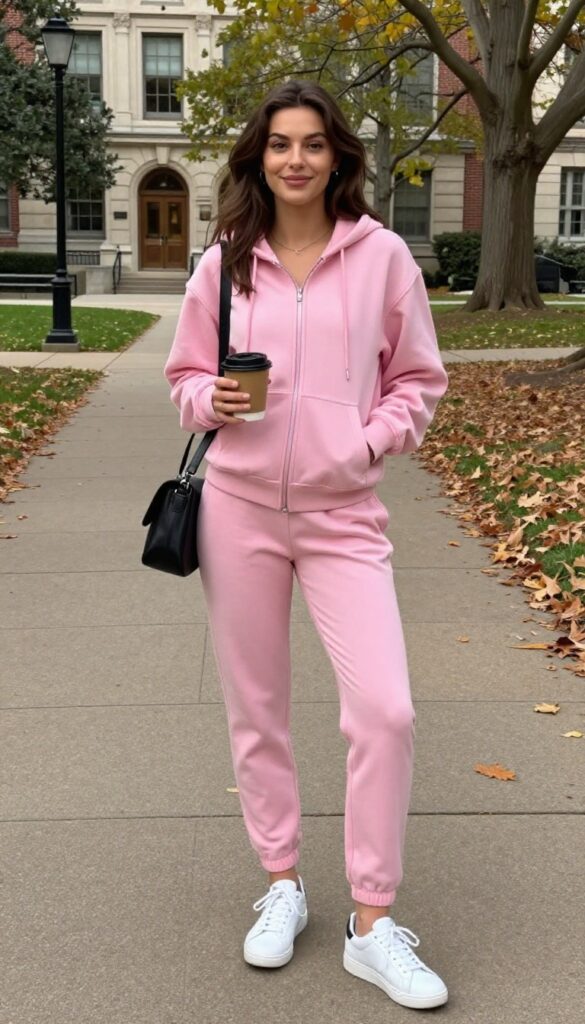 14. Matching Sweatsuit with Sneakers