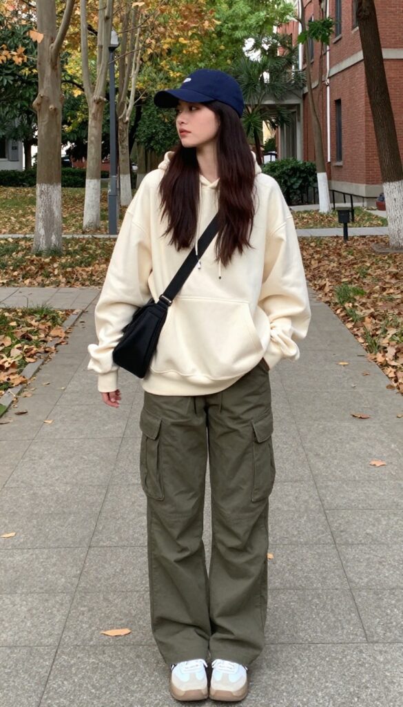 4. Hoodie and Cargo Pants