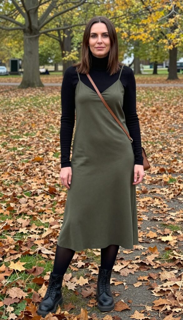 10. Turtleneck Under a Slip Dress