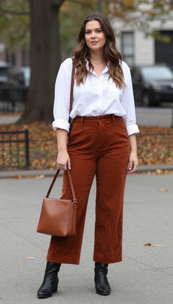 9. Corduroy Pants and a Button-Down