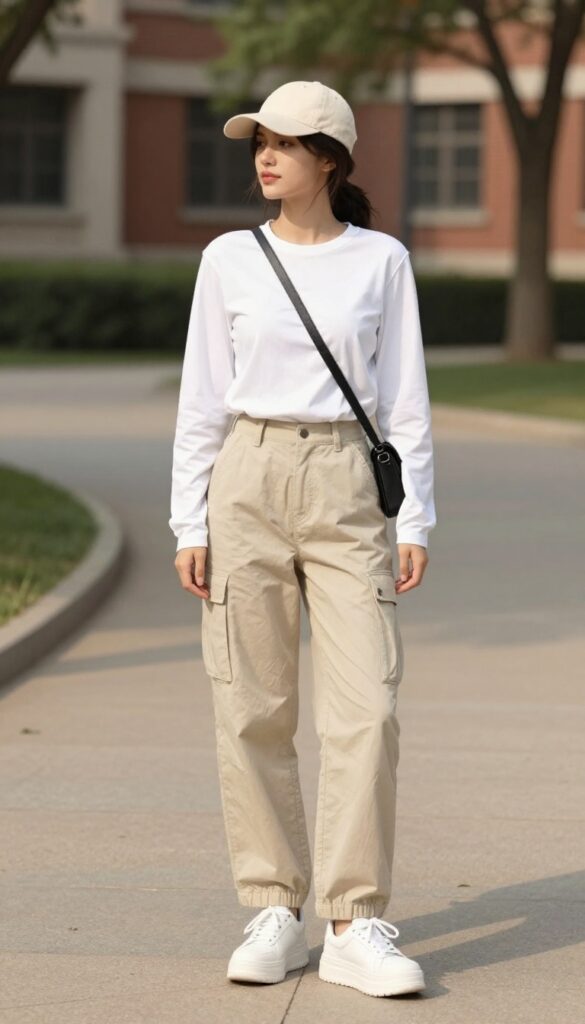 10. Cargo Pants with a Fitted Tee