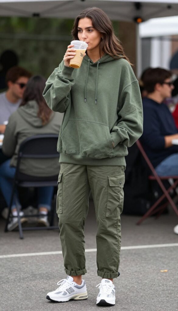 4. Graphic Hoodie & Cargo Pants