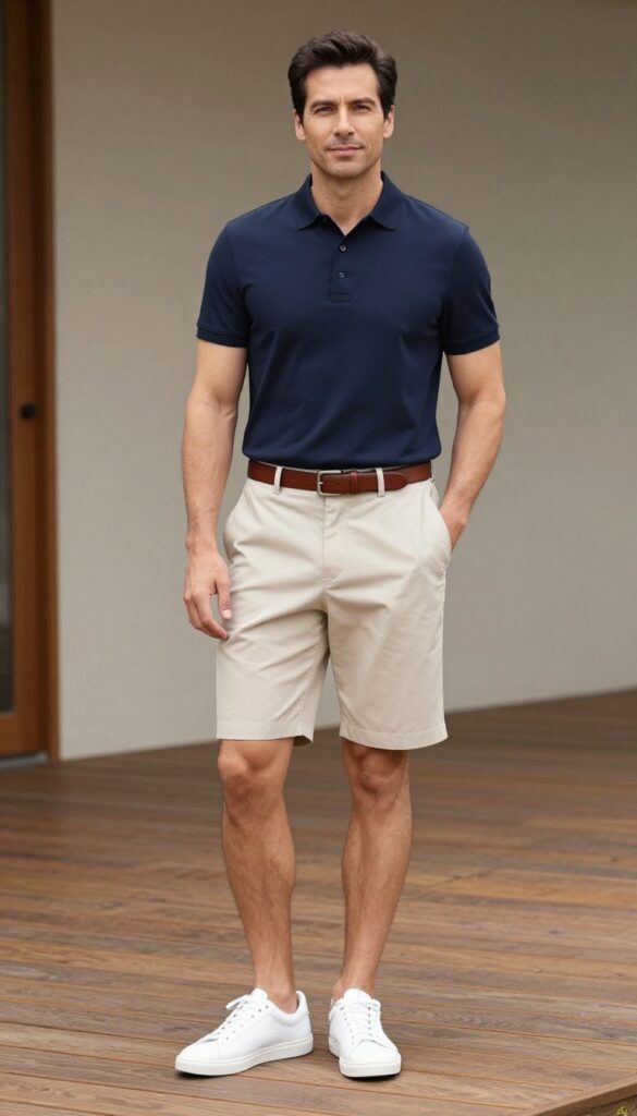 3. The Polo and Tailored Shorts Combo