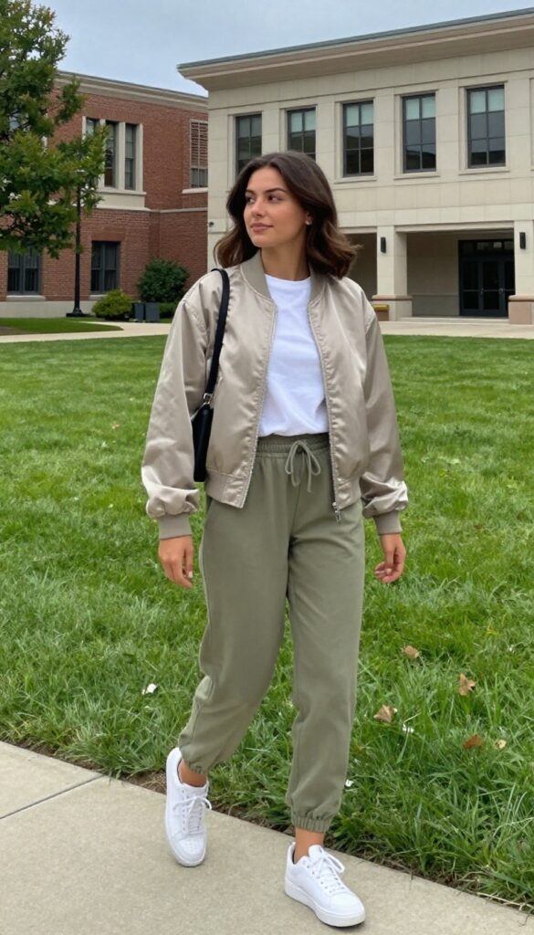 12. Bomber Jacket and Joggers