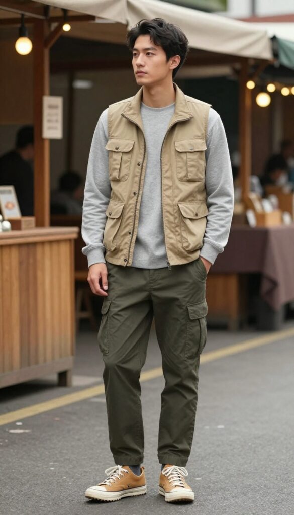 5. The Utility Vest and Cargo Pants