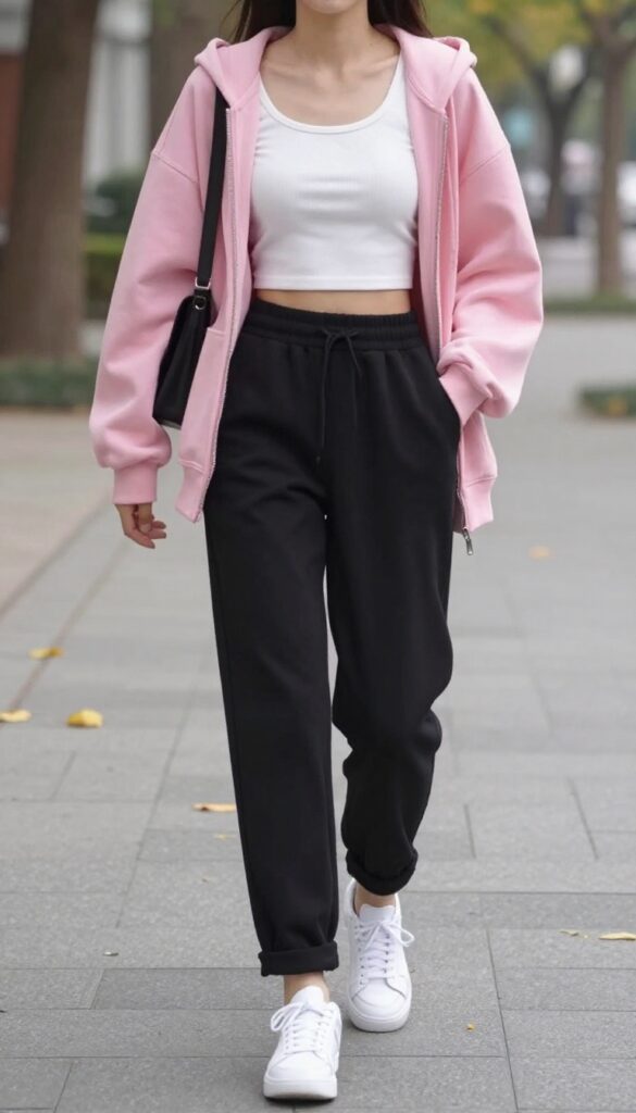 14. Track Pants and a Crop Top