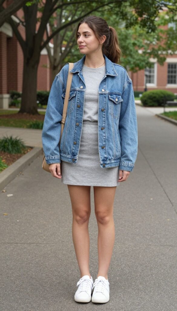 6. T-Shirt Dress and Sneakers