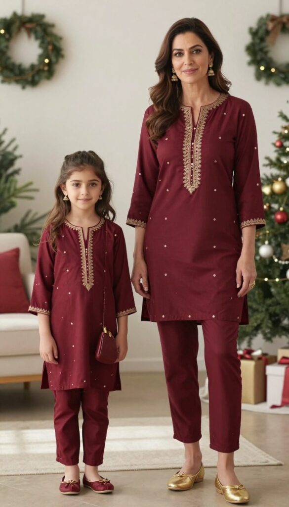 9. Maroon and Mustard Jacket-Style Suits