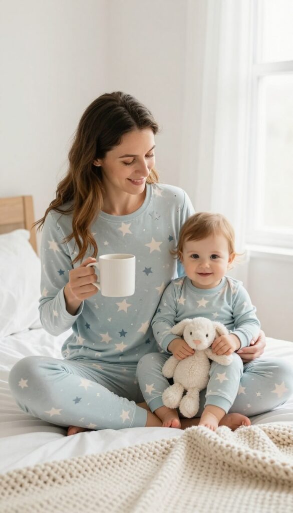 9. Matching Pajama Sets for a Morning Snuggle Session