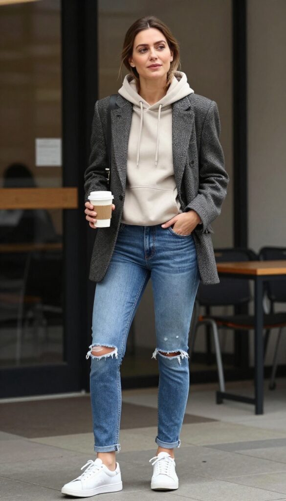 8. Hoodie Under a Blazer