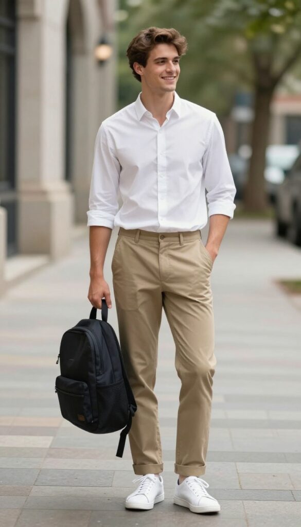 1. The Classic Oxford and Chinos Combo