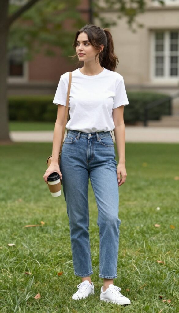 1. The Classic Denim & Tee Combo