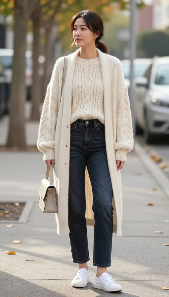 5. Straight-Leg Jeans with an Oversized Sweater