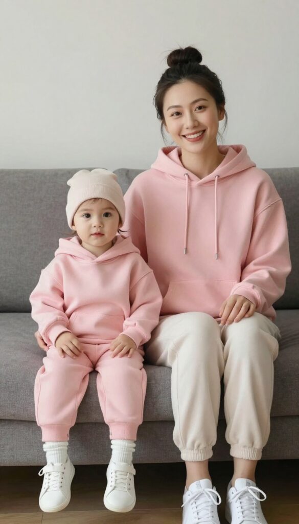 7. Matching Hoodies and Joggers for Cozy Days