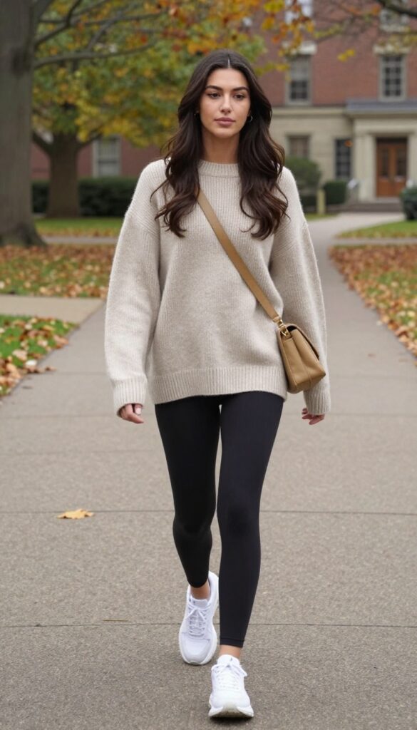 1. Oversized Sweater and Leggings
