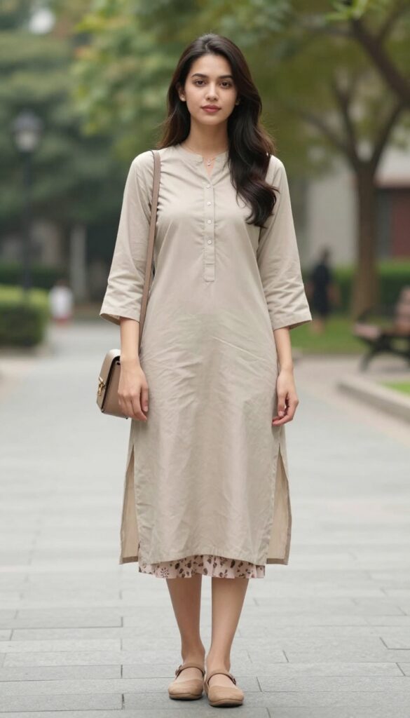 10. Kurta with Skirt (Lehenga Style)