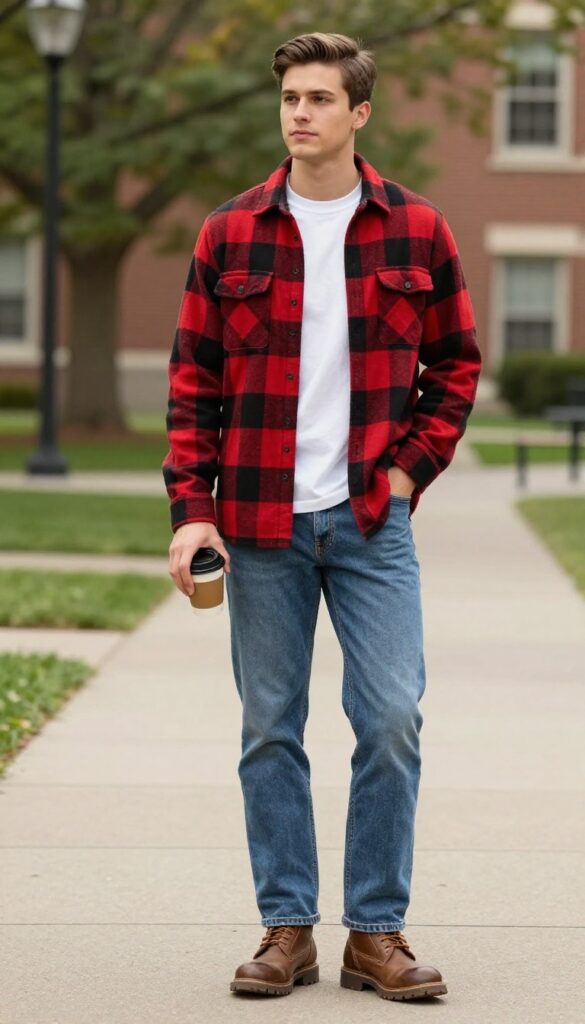 4. The Flannel Over a Tee