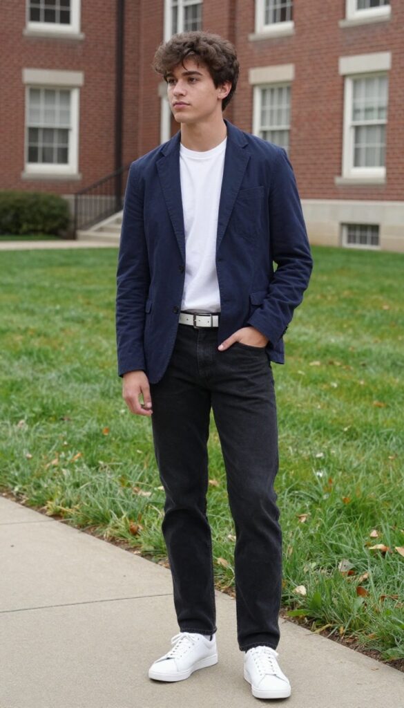 13. The Smart Casual Blazer with Jeans