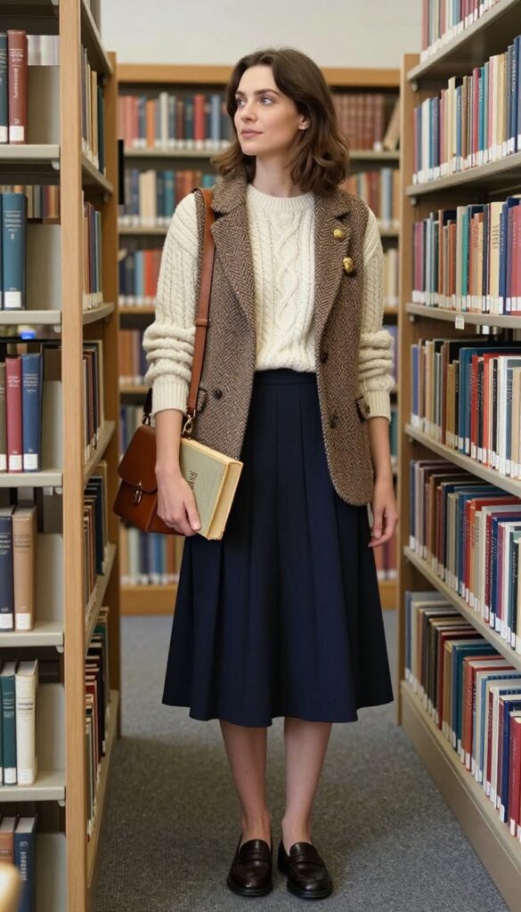 7. History Major: Classic Preppy with a Vintage Twist