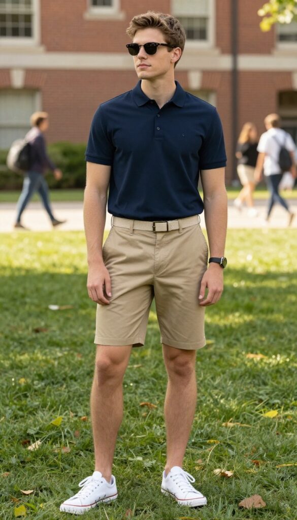 6. The Polo and Shorts Combo